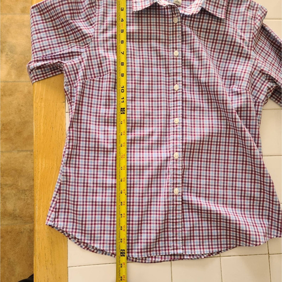 LL Bean multi-colored plaid flannel shirt - Picture 9 of 11